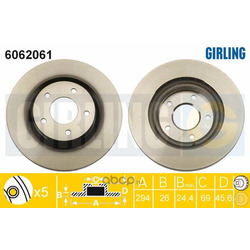 Тормозной диск (Girling) 6062061