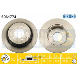 Тормозной диск (Girling) 6061774