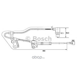 Датчик, частота вращения колеса (Bosch) 0265006676