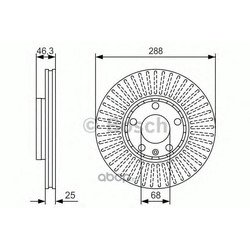 Тормозной диск (Bosch) 0986479R82