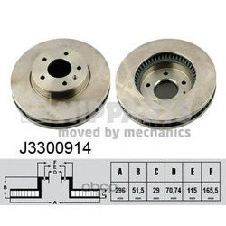 Тормозной диск (Nipparts) J3300914