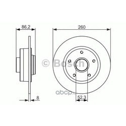 Тормозной диск (Bosch) 0986479684