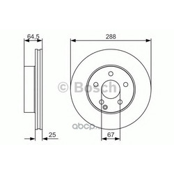 Тормозной диск (Bosch) 0986479S83
