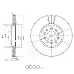 Тормозной диск (Delphi) BG3035