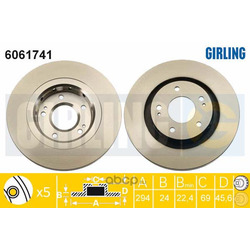 Тормозной диск (Girling) 6061741