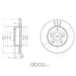 Тормозной диск (Delphi) BG3151