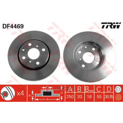 Тормозной диск (TRW/Lucas) DF4469