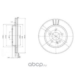 Тормозной диск (Delphi) BG3397