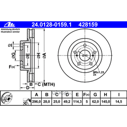 Тормозной диск (Ate) 24012801591