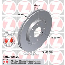 Тормозной диск (Zimmermann) 440310520