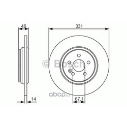 Тормозной диск (Bosch) 0986479S12