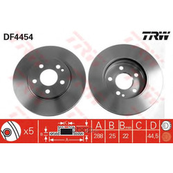 Тормозной диск (TRW/Lucas) DF4454