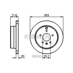 Тормозной диск (Bosch) 0986479268