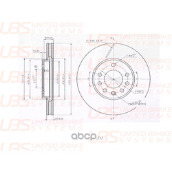 Тормозной диск (UBS) BP2104001