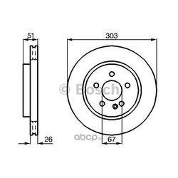 Тормозной диск (Bosch) 0986478468