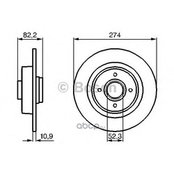 Тормозной диск (Bosch) 0986479108