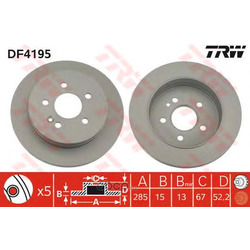 Тормозной диск (TRW/Lucas) DF4195