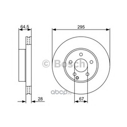 Тормозной диск (Bosch) 0986479407