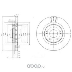 Тормозной диск (Delphi) BG4038