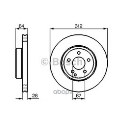 Тормозной диск (Bosch) 0986479040