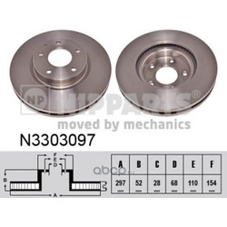 Тормозной диск (Nipparts) N3303097