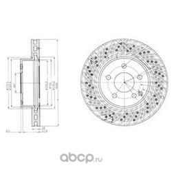 Тормозной диск (Delphi) BG4142
