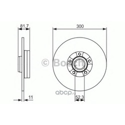 Тормозной диск (Bosch) 0986479780