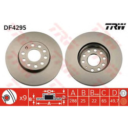 Тормозной диск (TRW/Lucas) DF4295