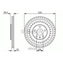 Керамический тормозной диск (Bosch) 0986479750