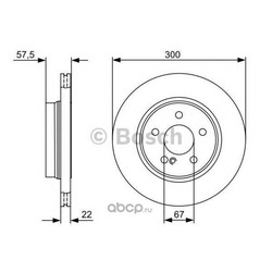 Тормозной диск (Bosch) 0986479411
