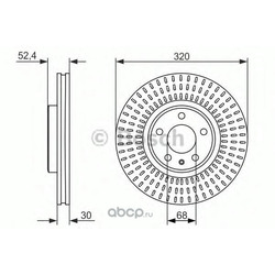 Тормозной диск (Bosch) 0986479753