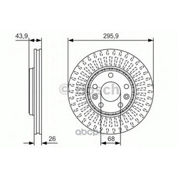 Тормозной диск (Bosch) 0986479S93