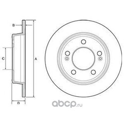 Тормозной диск (Delphi) BG4559