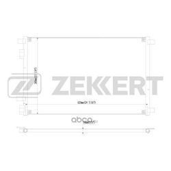 Радиатор кондиционера (Zekkert) MK3045