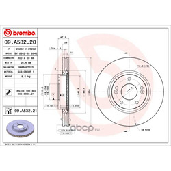 Тормозной диск (Brembo) 09A53221
