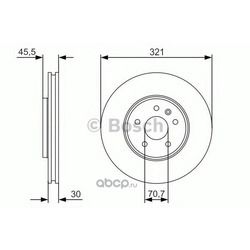 Тормозной диск (Bosch) 0986479667