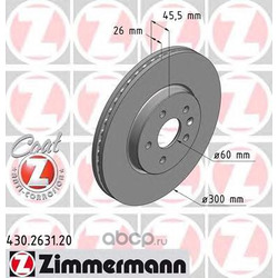 Тормозной диск (Zimmermann) 430263120