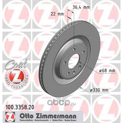 Тормозной диск (Zimmermann) 100335820