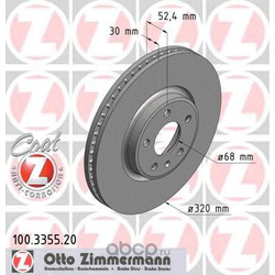 Тормозной диск (Zimmermann) 100335520