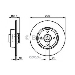 Тормозной диск (Bosch) 0986479274