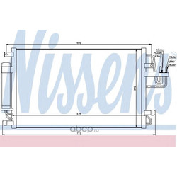 Радиатор кондиционера (Nissens) 94801