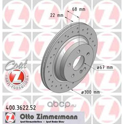 Тормозной диск (Zimmermann) 400362252