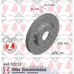 Тормозной диск (Zimmermann) 440312252