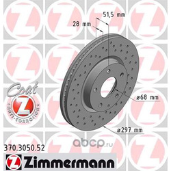 Тормозной диск (Zimmermann) 370305052