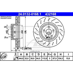 Тормозной диск (Ate) 24013201681