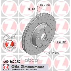 Тормозной диск (Zimmermann) 400362052