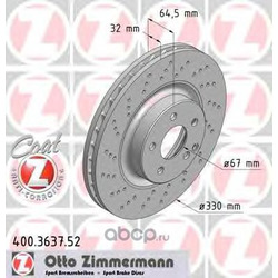 Тормозной диск (Zimmermann) 400363752