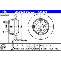 Тормозной диск (Ate) 24012402392