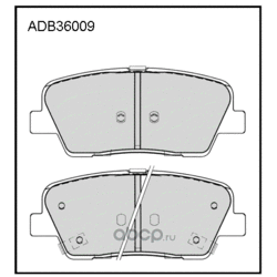 Колодки тормозные дисковые задние, комплект (ALLIED NIPPON) ADB36009