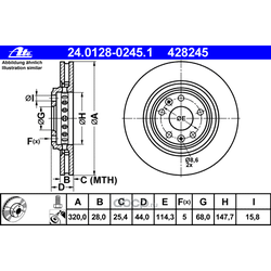 Тормозной диск (Ate) 24012802451